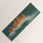 Heavenly fire over Augsburg  Augsburger Wunderzeichenbuch Himmelsfeuer uber Augsburg Yoga Mat Gallery Image 1