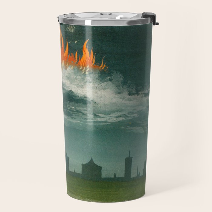 Heavenly fire over Augsburg  Augsburger Wunderzeichenbuch Himmelsfeuer uber Augsburg Travel Mug Gallery Image 2