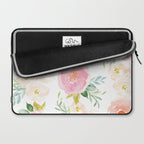 Sweet Pink Blooms (Floral 02) Laptop Sleeve Gallery Image 2