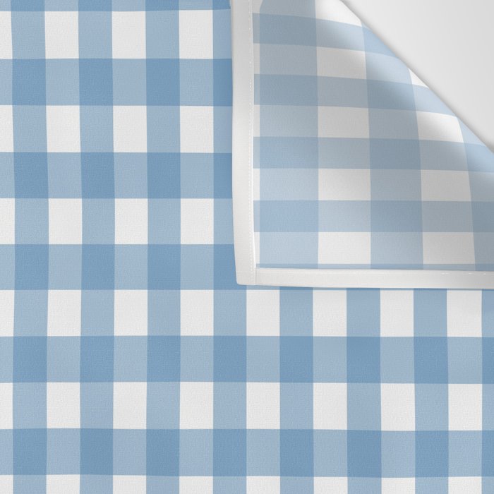Gingham Check Pattern in Baby Blue and White Wall Tapestry Gallery Image 3
