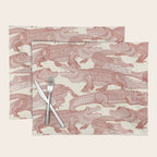 just alligators paprika Placemat Gallery Image 1