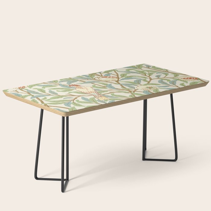 William Morris Enchanted Bird & Pomegranate Cream Pattern Coffee Table Gallery Image 1