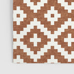 woven aztec geometric - ginger orange Poster Gallery Image 3