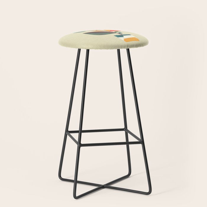 Potted plant with a bird Stool Gallery Image 1