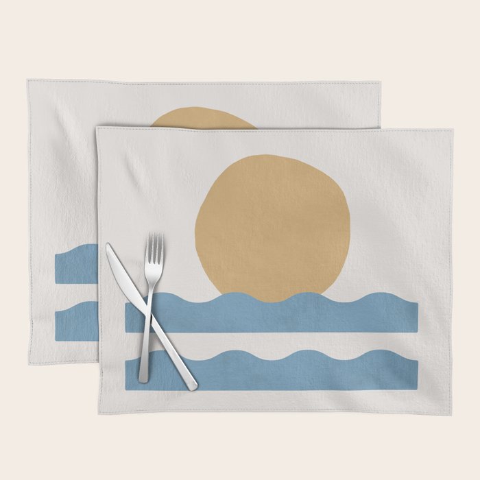 Sun Wave - Abstract Painting Placemat Gallery Image 1