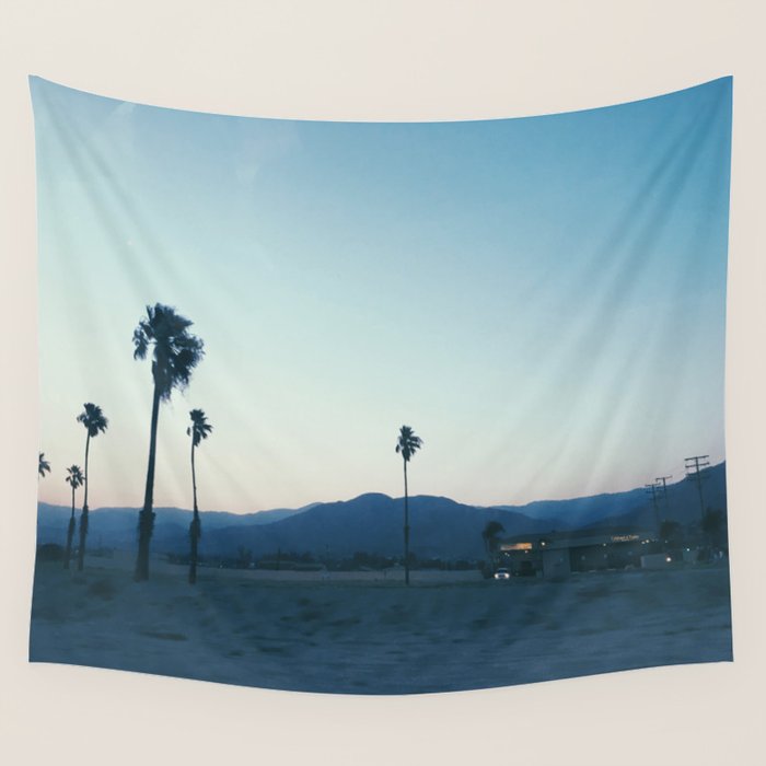 PALM TREES IN CALIFORNIA II Wall Tapestry Gallery Image 1
