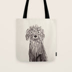 Another oodle dog watercolor painting  Tote Bag Gallery Image 1