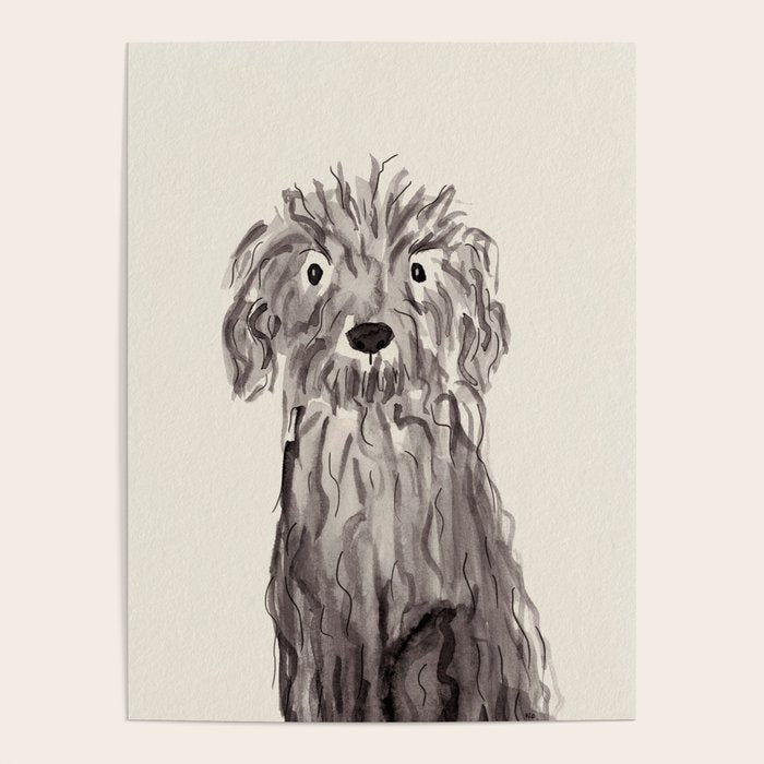 Another oodle dog watercolor painting  Poster Gallery Image 1
