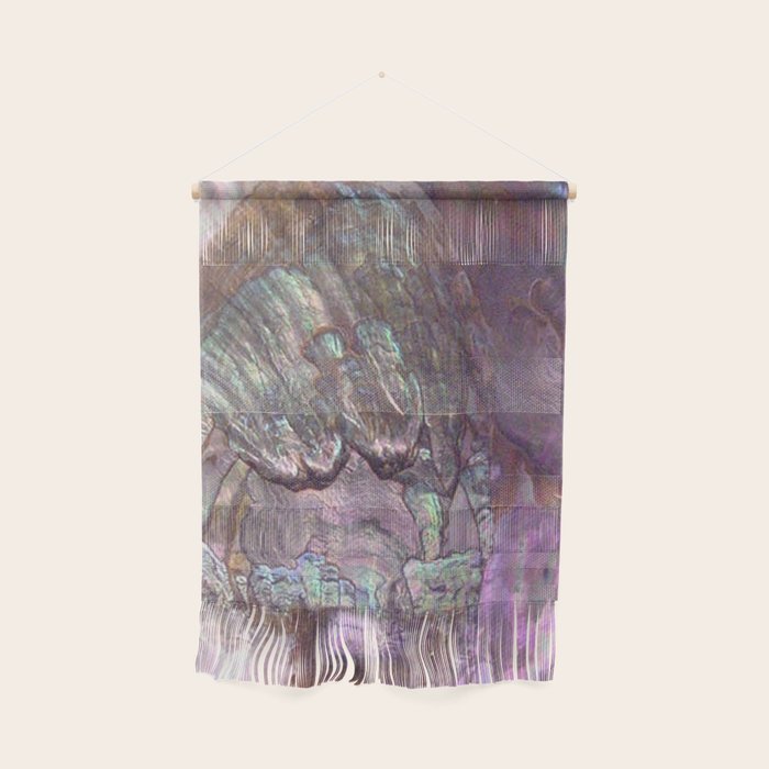 Shimmery Lavender Abalone Mother of Pearl Wall Hanging Gallery Image 1
