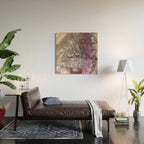 Shimmery Lavender Abalone Mother of Pearl Wood Wall Art Gallery Image 2