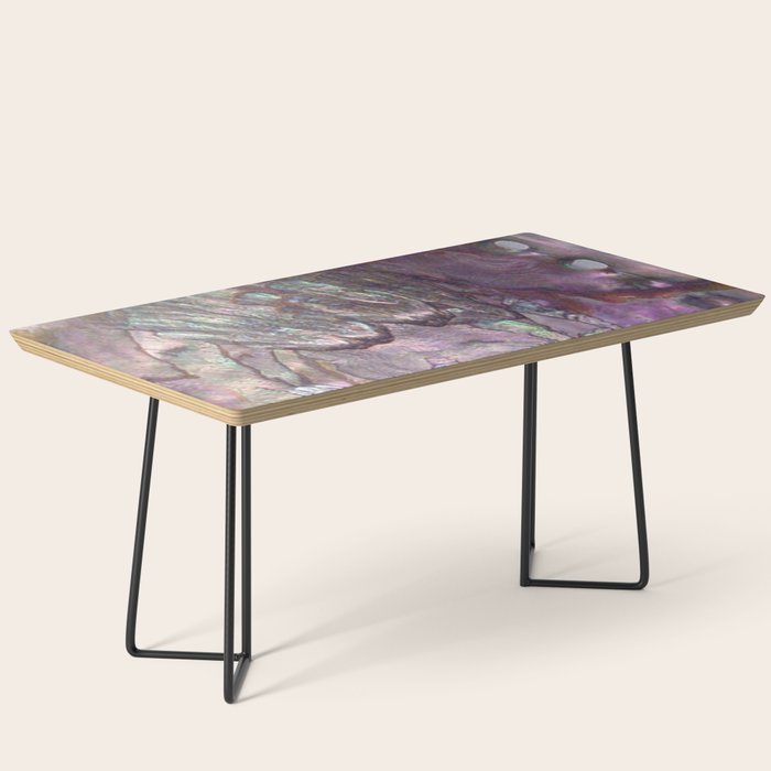 Shimmery Lavender Abalone Mother of Pearl Coffee Table Gallery Image 1