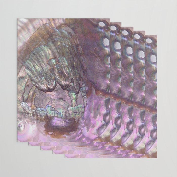 Shimmery Lavender Abalone Mother of Pearl Wrapping Paper Gallery Image 3