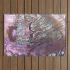 Shimmery Lavender Abalone Mother of Pearl Outdoor Rug Gallery Image 1