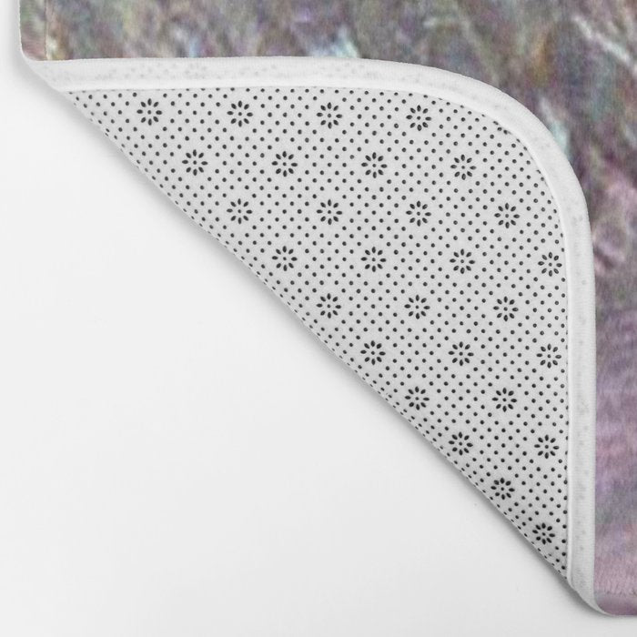 Shimmery Lavender Abalone Mother of Pearl Bath Mat Gallery Image 2