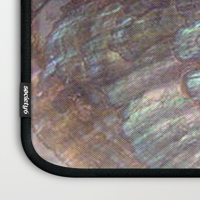 Shimmery Lavender Abalone Mother of Pearl Laptop Sleeve Gallery Image 3