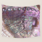 Shimmery Lavender Abalone Mother of Pearl Wall Tapestry Gallery Image 4