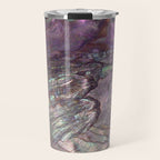 Shimmery Lavender Abalone Mother of Pearl Travel Mug Gallery Image 1