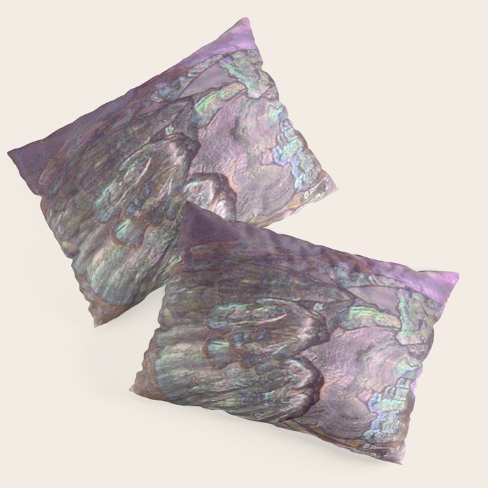 Shimmery Lavender Abalone Mother of Pearl Pillow Sham Gallery Image 3
