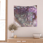 Shimmery Lavender Abalone Mother of Pearl Wall Tapestry Gallery Image 2