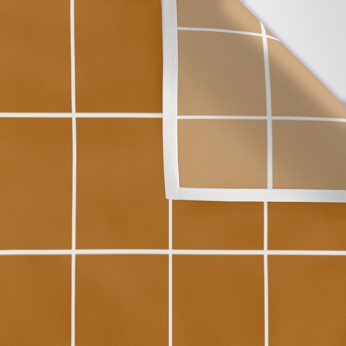 Grid (Golden Brown) Wall Tapestry Gallery Image 3