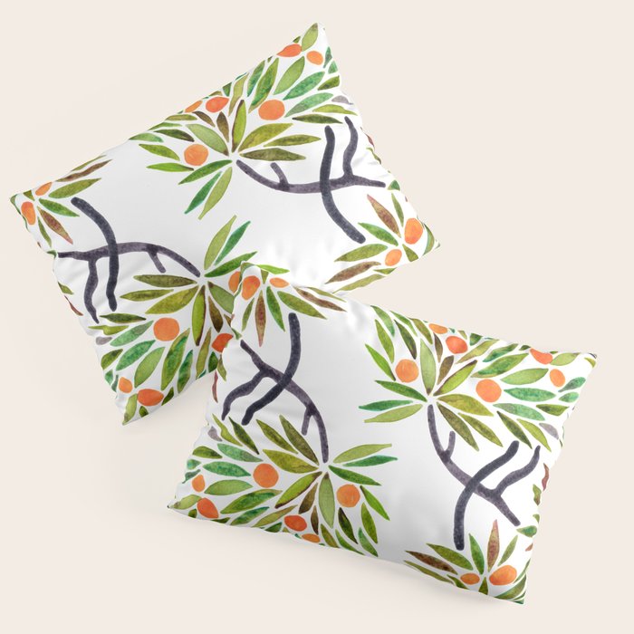 Bonsai Tree - Orange Fruit Pillow Sham Gallery Image 1