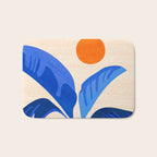 Indigo Tropics - Modern Coastal Design Bath Mat Gallery Image 1