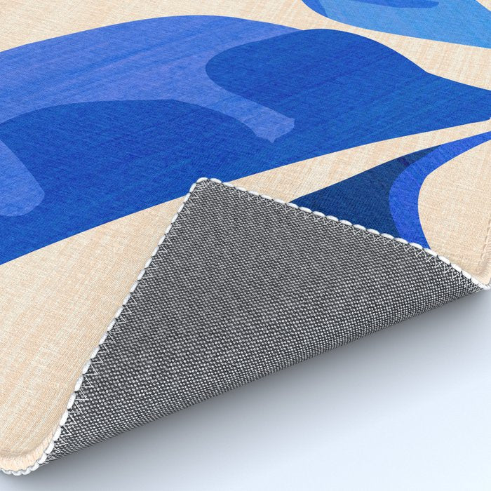 Indigo Tropics - Modern Coastal Design Rug Gallery Image 4