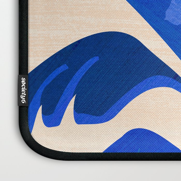 Indigo Tropics - Modern Coastal Design Laptop Sleeve Gallery Image 3