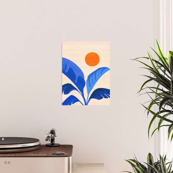 Indigo Tropics - Modern Coastal Design Poster Gallery Image 2