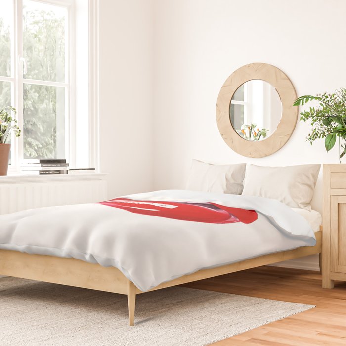 Red Lips Duvet Cover Gallery Image 2