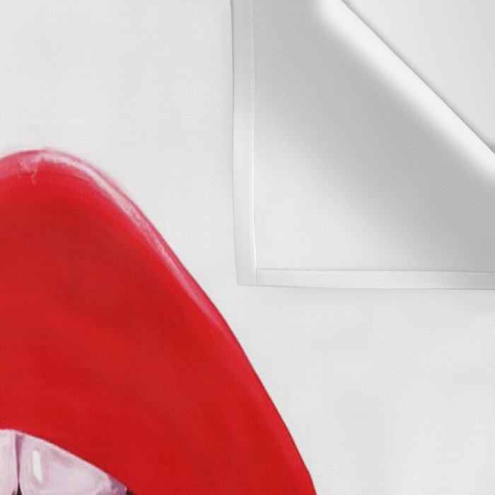 Red Lips Wall Tapestry Gallery Image 3