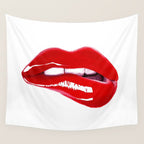 Red Lips Wall Tapestry Gallery Image 4