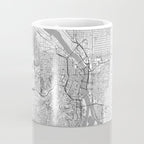Portland City Map Line Coffee Mug Gallery Image 4