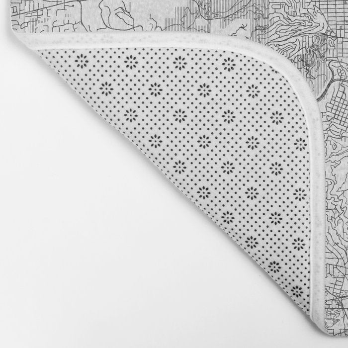 Portland City Map Line Bath Mat Gallery Image 2