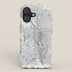 Portland City Map Line iPhone Case Gallery Image 1