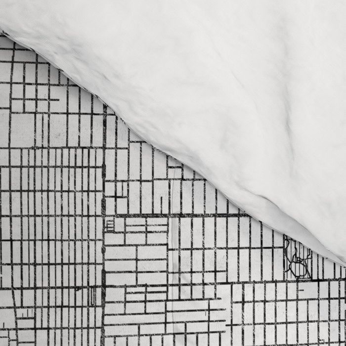Portland City Map Line Comforter Gallery Image 4