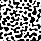 Abstract black organic liquid shape pattern Coffee Mug Gallery Image 2