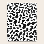 Abstract black organic liquid shape pattern Notebook Gallery Image 4