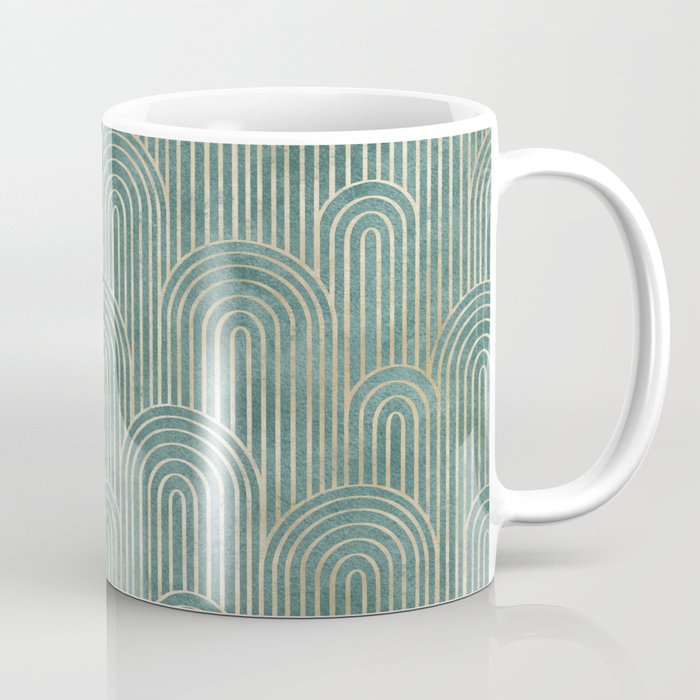 Art Deco Striped Arches Coffee Mug Gallery Image 1