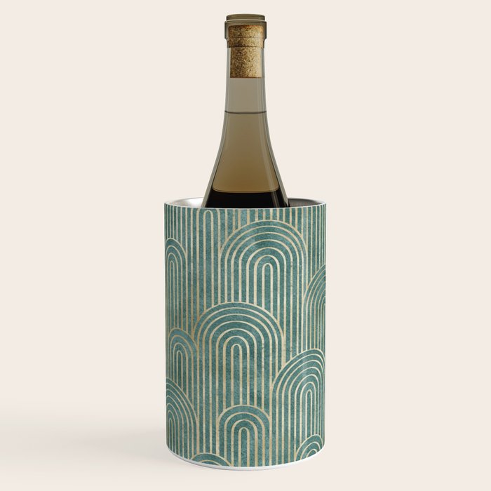 Art Deco Striped Arches Wine Chiller Gallery Image 1
