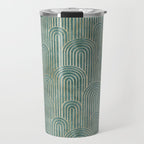 Art Deco Striped Arches Travel Mug Gallery Image 1