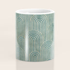 Art Deco Striped Arches Coffee Mug Gallery Image 4