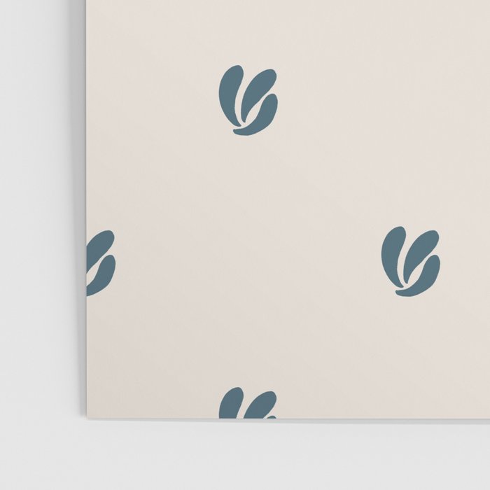 Leafy pattern - teal Poster Gallery Image 3