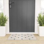 Leafy pattern - teal Welcome Mat Gallery Image 3