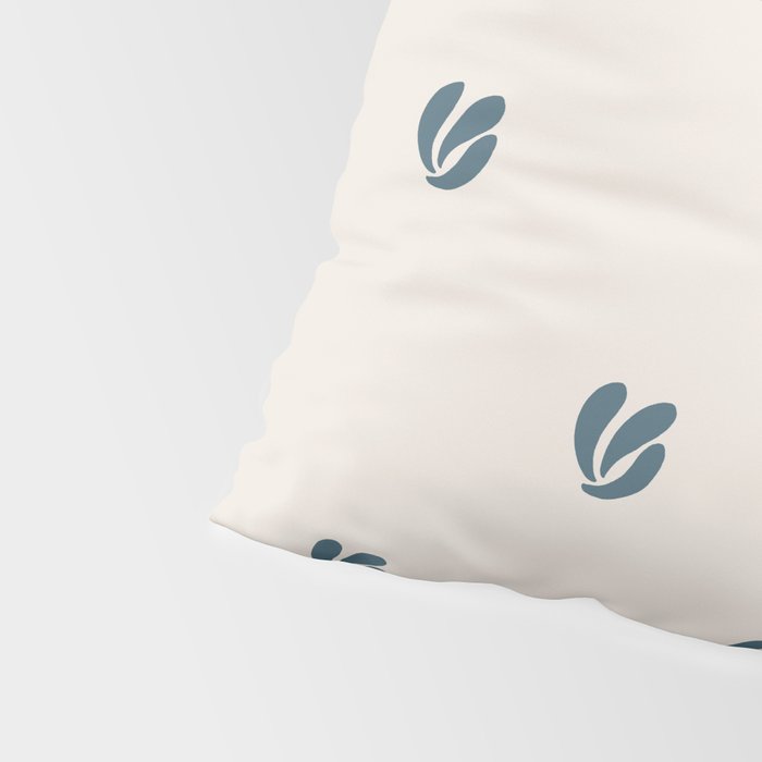 Leafy pattern - teal Pillow Sham Gallery Image 4