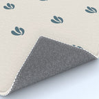 Leafy pattern - teal Rug Gallery Image 4