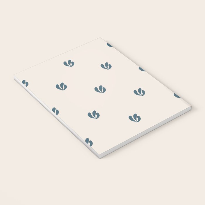 Leafy pattern - teal Notebook Gallery Image 3
