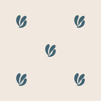 Leafy pattern - teal Coffee Mug Gallery Image 2
