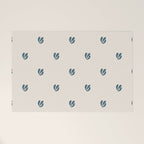 Leafy pattern - teal Welcome Mat Gallery Image 1