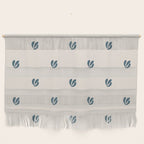 Leafy pattern - teal Wall Hanging Gallery Image 1